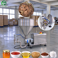 Mesin Pengisi Rotor Pompa Baja Tahan Karat, Peralatan Pengisian Pasta Komersial untuk Cairan Kental seperti Madu, Krim Kosmetik, dan Produk dalam Kemasan Jar