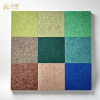 Panneau acoustique en fibre de polyester écologique, insonorisant et ignifuge, avec design graphique, style moderne pour hôtel, école