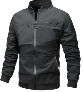 Chaqueta de Forro Polar Vintage para Hombre, Casual, Suelta, de Manga Larga, Sólida, Cortavientos, de Secado Rápido, Servicio OEM, Logotipo Frontal, Venta al por Mayor - Product Image 3