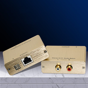 Extensor de <span class=keywords><strong>Audio</strong></span> estéreo HI-FI RL <span class=keywords><strong>Balun</strong></span>, dispositivo sobre UTP Cat5e <span class=keywords><strong>RJ45</strong></span>, 1000 metros, pasivo, 20 Hz a 20 KHz, precio de fábrica - Product Image 2