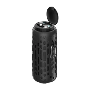 2 in 1 Bluetooth Speaker M47 Red/Black/Orange Wireless Speaker with Earplugs Lightweight Speaker for Outdoor Sports