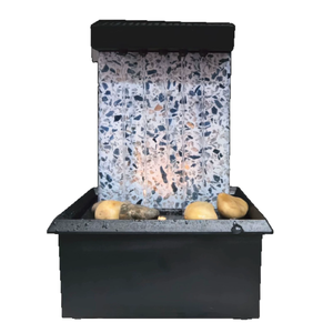 <span class=keywords><strong>Fontaine</strong></span> d'eau miniature de table facile à utiliser pour la maison, <span class=keywords><strong>fontaine</strong></span> d'eau zen de méditation intérieure avec un son apaisant de l'eau - Product Image 3