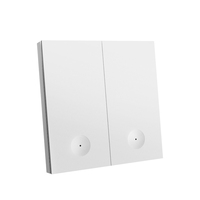 Interruptor Inteligente Inalámbrico para Casa Inteligente, Compatible con Alexa, Interruptor Táctil de Pared con WiFi, Compatible con la Aplicación Smart Life Tuya, Alexa y Google Home
