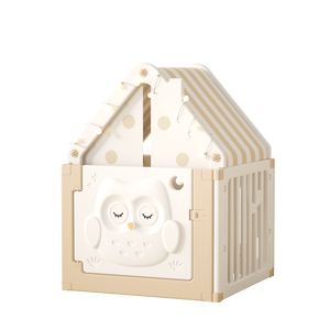 Maison de jeu multifonctionnelle en plastique pour enfants, intérieure/extérieure, avec support de rangement moderne pour l'organisation des jouets et la chambre à coucher - Product Image 6