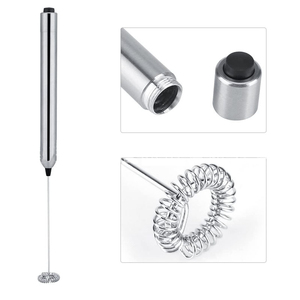 Costo efficiente portatile palmare AA azionato a batteria in acciaio inox frusta latte caffè schiumoso per caffè schiumoso - Product Image 6