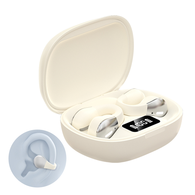 W600 Mini Clip-on OWS Open Ear Clip Bluetooth Headphone ENC Noise-cancelling 3D Stereo Surround Silicone Sport Wireless Earbuds