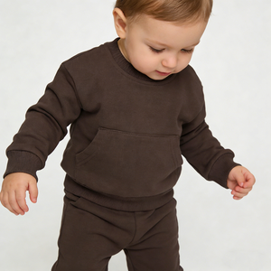 IBaifei Set Personalizzato in Cotone Biologico per Neonati, Tuta con Zip per Bambini, Pantaloni della Tuta, Abbigliamento in Spugna Francese per Neonati - Product Image 3