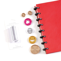 Nouveau CNC coloré planificateur B5 extenseur anneaux métal disque champignon A5/A6 couverture rigide école et bureau organisateur avec emballage de boîte-cadeau