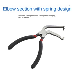 Multi-Use <strong>Long</strong> <strong>Nose</strong> Industrial Grade Auto Repair Pliers Serrated Jaw 60 Straight Bend Oil Pipe Clamp Steel Metric OEM - Product Image 6