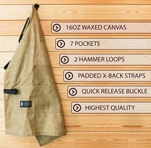 Échantillon Gratuit : Tablier de Travail en Toile Cirée pour Ouvriers, Ingénieurs, Charpentiers, avec Fonction Imperméable, Doux et Aéré, Idéal pour la Cuisine - Product Image 5