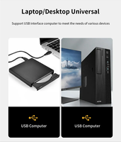 Lecteur de CD DVD externe USB 2.0, lecteur optique pour ordinateur portable Macbook, ordinateur de bureau, CD-ROM DVD-ROM pour PC
