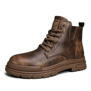Botas de Hombre de Moda Otoño-Invierno, Botas de Cuero, Zapatos Casuales de Alta Calidad - Product Image 6