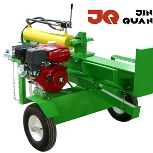 Horizontal Working JQ Gasoline engine 32 Ton Log Splitter For Splitting Woods Log Splitter Wood Splitting Machine For Sale