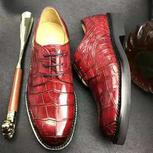 Scarpe da Uomo di Alta Qualità in Vera Pelle di Coccodrillo, Scarpe Oxford Eleganti Fatte a Mano con Suola Goodyear, Calzature di Lusso per Uomo - Product Image 6