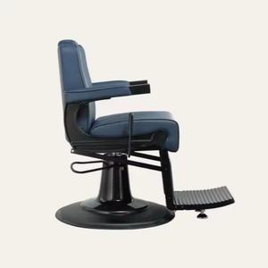 Reclining <b>Barber</b> Shop <b>Chair</b> for Men Salon Furniture With Massage Feature Leather Material for Barbershop & Workshop - Product Image 2