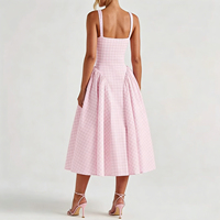 Robe portefeuille personnalisée pour femme, imprimé floral, coupe trapèze, longueur midi, fabrication sur mesure, faible minimum de commande, grandes tailles, robe de vacances, tenue de plage