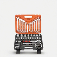 Kit de réparation multifonctionnel GOF 37 pièces en acier au carbone de haute qualité, clés à main, outils à main pour la réparation de vélos et voitures à domicile, OEM