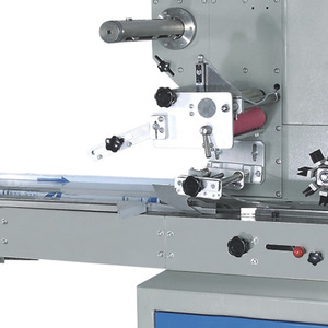 Máquina Envolvedora de Alimentos SPK450 Automática de Alta Precisión con Película Adhesiva para Vegetales, Barras de Chocolate, Dulces, Bocadillos y Galletas - Product Image 5