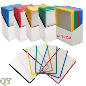 Protector de Tarjetas Coleccionables QY Personalizado de 3x4 Pulgadas y 35pt con Borde de Color para Coleccionistas - Product Image 3