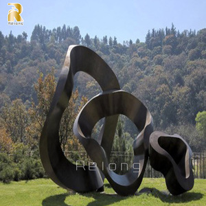 Design contemporain personnalisé jardin extérieur grande statue d'art en métal <span class=keywords><strong>sculpture</strong></span> <span class=keywords><strong>abstraite</strong></span> en bronze - Product Image 3