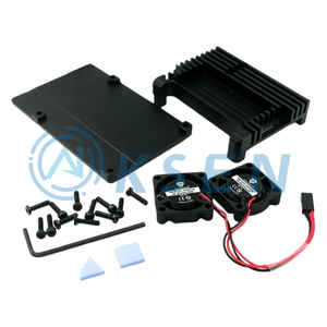 Raspberry <span class=keywords><strong>Pi</strong></span> металлическая оболочка 4-го поколения Raspberry <span class=keywords><strong>Pi</strong></span> 4-го поколения B + коробка из алюминиевого сплава 4B собранная теплоотводная оболочка - Product Image 5