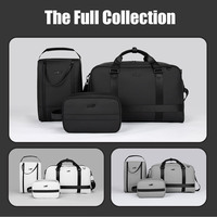 Pochette pour accessoires de golf en cuir PU givré - Organisateur zippé imperméable pour tees et balles de golf