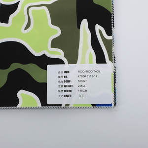 Tecido T400 100% Poliéster Pesado, Resistente a Rugas, Impermeável, com Estampa Digital Camuflada, Moda para Meninas - Product Image 6