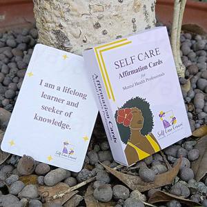 Tarjetas de Afirmaciones de Mindfulness Personalizadas para Mujeres Negras - 52 Diseños de Alta Calidad para el Cuidado Personal Positivo, la Amabilidad y el Alivio del Estrés - Product Image 1