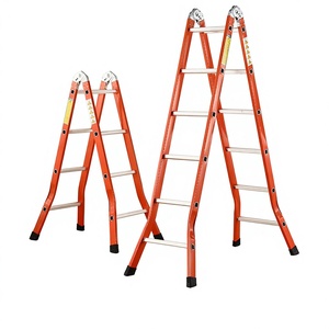 Échelle pliante en fer en forme de A, hauteur extensible <span class=keywords><strong>3m</strong></span>, capacité de charge 150kg, échelle télescopique multifonctionnelle pour l'escalade - Product Image 1