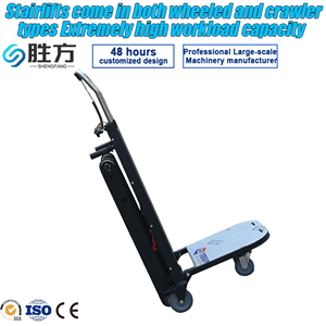 Chariot pliant électrique <span class=keywords><strong>monte</strong></span>-<span class=keywords><strong>escalier</strong></span> 300 kg avec roues en acier inoxydable et TPR, chariot de manutention portable pour entrepôt - Product Image 1