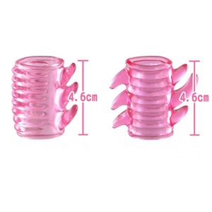 Soft, gentle, small-sized male penis <b>lock</b> ring with spiral piercing for stimulation, a sex toy for couples, adult sex toys. - Product Image 1