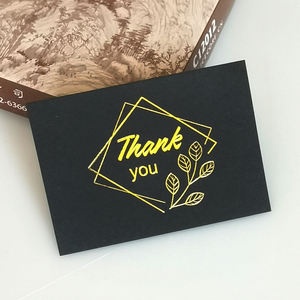 Services d'Impression et d'Emballage Personnalisés de Cartes de Visite de Luxe Dorées à la Feuille d'Or et d'Argent, Cartes de Vœux et de Remerciement pour Mariage et Petites Entreprises - Product Image 5