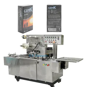 Automatic Condom Box Cellophane Over Wrapping Packing Machine Daily Necessities Box 3d Cellophane Wrapping Machine