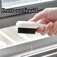 Brosse à Chaussures Polyvalente de Haute Qualité à Poils Doux avec Ajout Automatique de Liquide Outil de Nettoyage Domestique