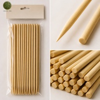 Brochetas de Bambú Jumbo de 5 mm de Grosor, Resistentes, para Asar Kebab, Palitos para Barbacoa Extra Largos, Venta Directa de Fábrica, Madera Natural de Grado Alimenticio