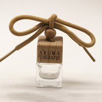 Vente chaude Désodorisant De Voiture 8ML Vide Forme Carrée Bouteilles De Parfum Suspendus De Voiture Bouteille De Diffuseur En Verre pour Parfum