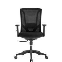 Chaise de bureau ergonomique moderne en tissu à dossier haut pivotant pour ordinateur, en promotion