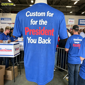 T-shirt de compression athlétique à séchage rapide avec impression par sublimation personnalisée pour campagne électorale, avec photo/<span class=keywords><strong>logo</strong></span> - Product Image 2