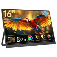 Eimio OEM Slim 16" Écran portable sans fil avec batterie intégrée Écran portable pour utilisation en extérieur
