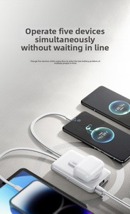 <span class=keywords><strong>Batterie</strong></span> externe magnétique sans fil ultra-mince 10000 mAh avec <span class=keywords><strong>batterie</strong></span> au lithium polymère pour une recharge portable - Product Image 6