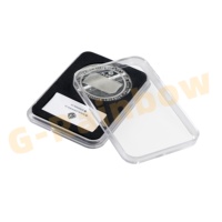 Self Lock NGC PCGS Grade Collection Box Porte-monnaie sur mesure Eva Inner Graded Coin Dalle Display Storage Case avec étiquette Position