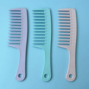 Peigne classique à dents larges résistant à la chaleur avec des dents en nylon pour démêler les cheveux bouclés, utilisation en <span class=keywords><strong>salon</strong></span>, poignée en plastique confortable - Product Image 5