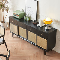 Meuble de rangement OEM pour salon, buffet avec tiroirs, armoires à portes, meubles de sol, étagères de rangement pour cuisine
