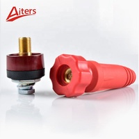 Connecteur rapide thaïlandais DKJ10-25/DKJ35-50/DKJ50-70 en cuivre (noir/rouge) pour machine à souder, prise rapide