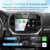 Layar Sentuh Mobil Rhythm 9 Inch IPS 1280x720 HD Android BT WiFi Carplay Video Monitor untuk Chrysler 300 2011-2019