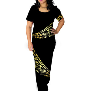 Samoan Puletasi chemise à manches courtes et robes pour femmes 2 pièces polynésien Tribal Samoan Puletasi <span class=keywords><strong>8XL</strong></span> grande <span class=keywords><strong>taille</strong></span> robes pour femmes - Product Image 6