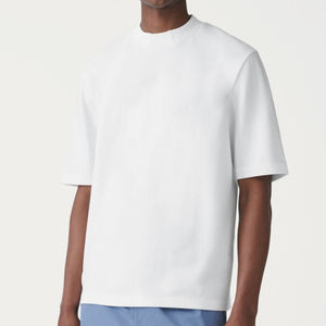 Vêtements pour hommes 100% coton personnalisés T-shirts surdimensionnés de haute qualité poids lourd 300 Gsm Streetwear t-shirts vierges pour hommes - Product Image 3