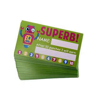 Récompense <span class=keywords><strong>de</strong></span> <span class=keywords><strong>fidélité</strong></span> personnalisée, <span class=keywords><strong>carte</strong></span> <span class=keywords><strong>de</strong></span> poinçon, jouets éducatifs pour enfants - Product Image 1