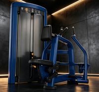 Máquina de remo profesional comercial ajustable de acero con asiento, función de ejercicio para pecho, pila de pesas de 70 kg, características para culturismo