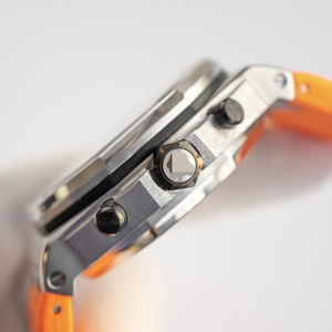 Montre sport mécanique squelette pour homme, style influenceur, cadran à aiguilles, boîtier en acier inoxydable, bracelet en caoutchouc - Product Image 5